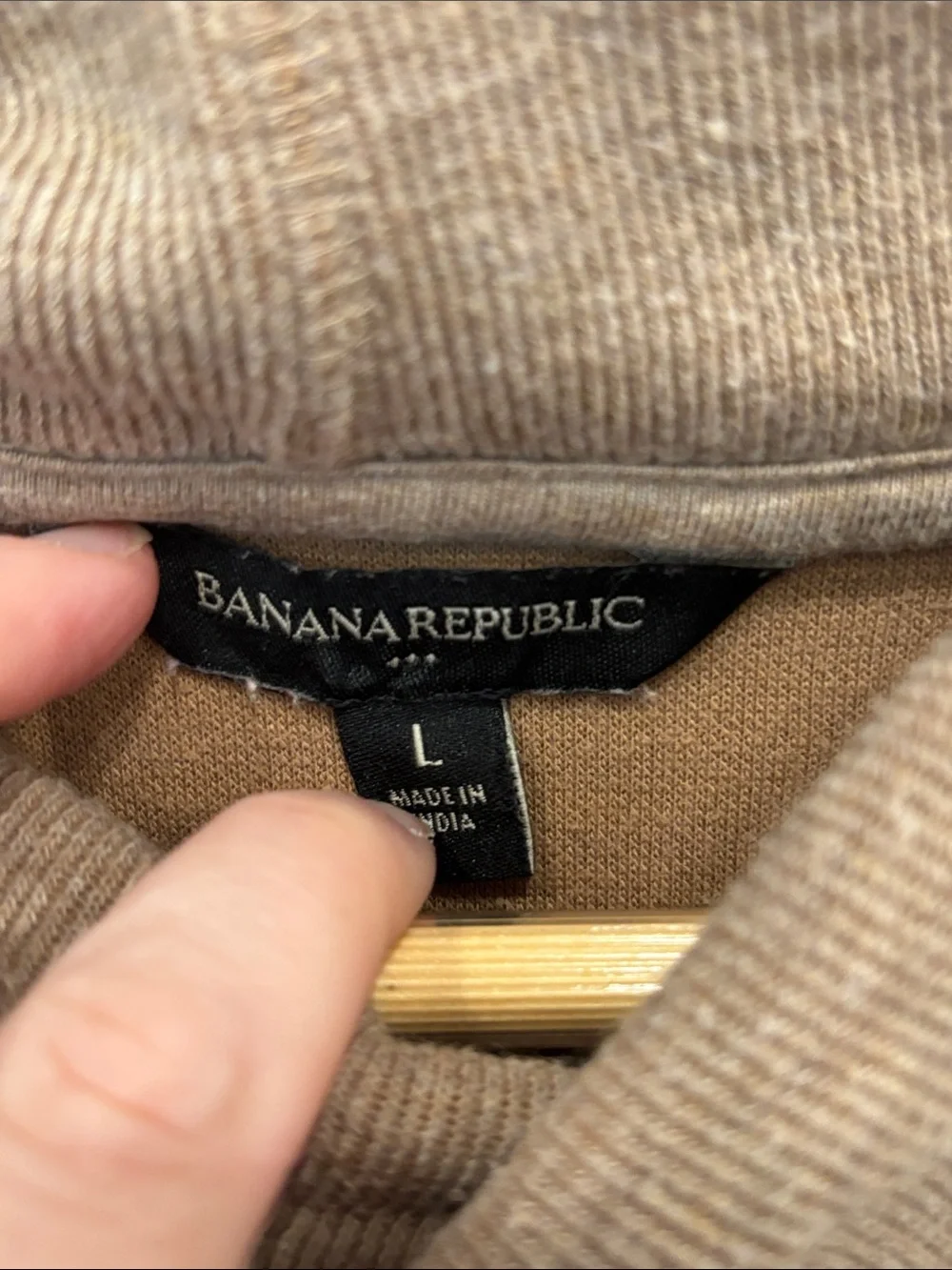 Banana Republic Men’s Cotton Blend Brown Top Size L Preppy